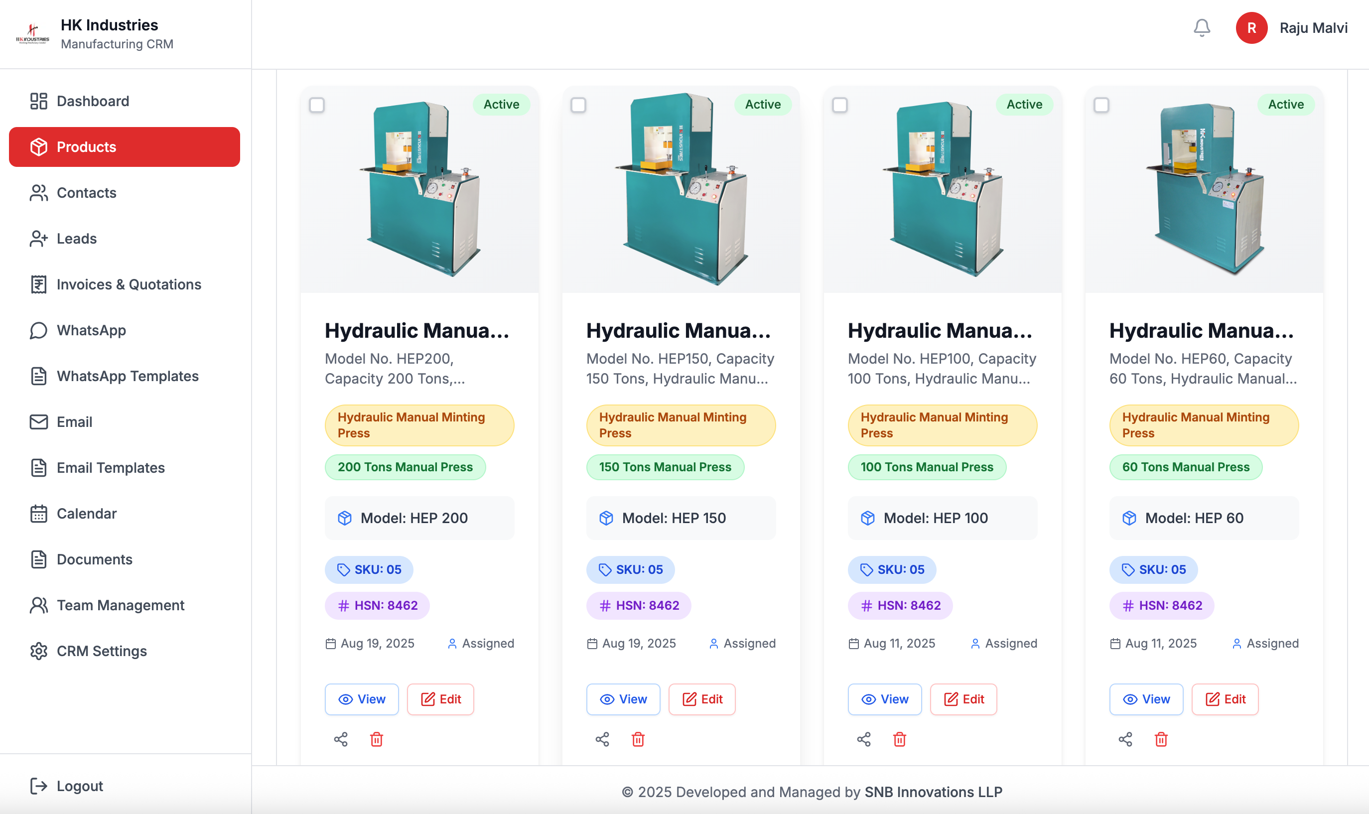 Product catalog management